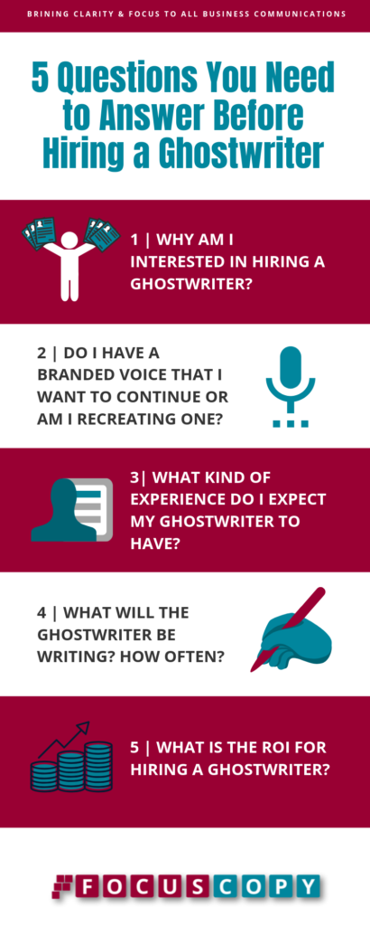 Hiring a Ghostwriter